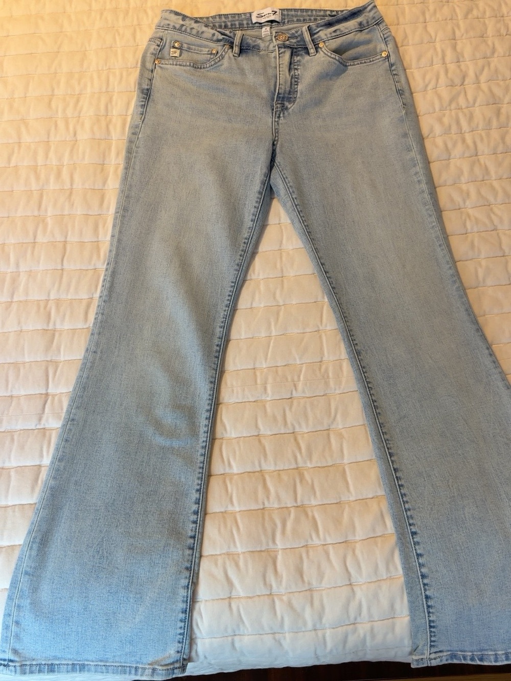 Seven7 High Rise Slim Boot Jeans Women’s Size 4 Light Wash Bootcut